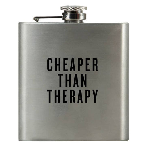 Cheaper Than Therapy Flask - LOCAL FIXTURE