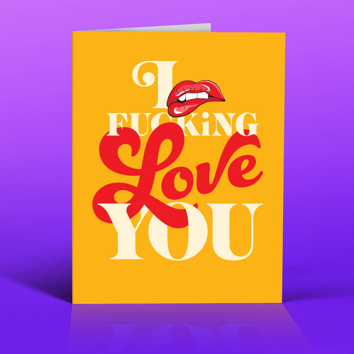 Red Lips Love, Valentine Card