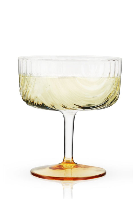 Deco Gatsby Gold-Plated Glass Coupe