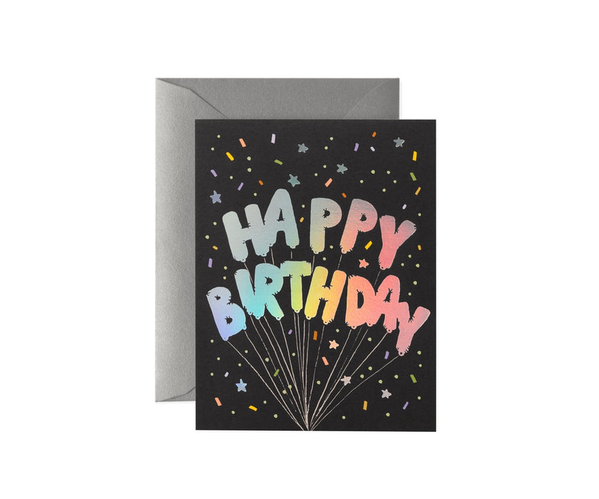 Mylar Birthday Balloons Card