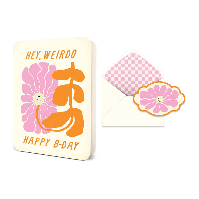 Hey, Weirdo Birthday Deluxe Greeting Card