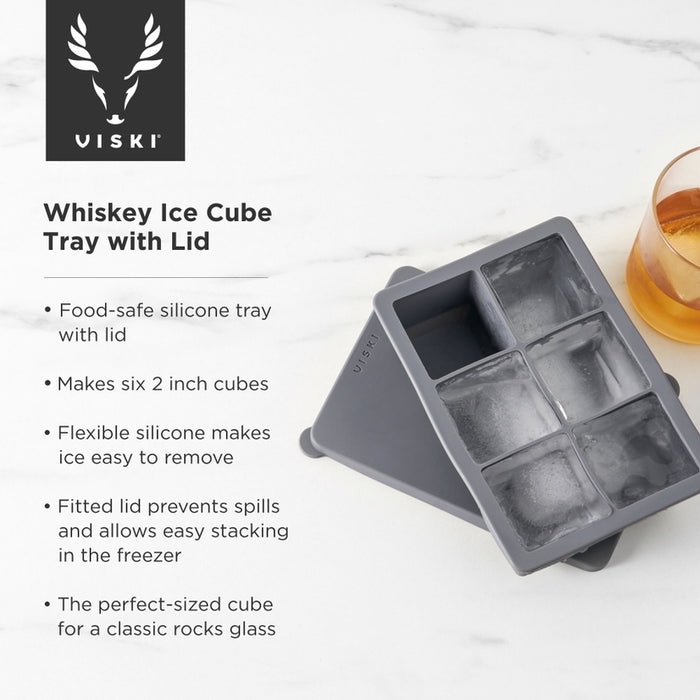 Glacier 2" Whiskey Ice Cube Tray w/ Lid - LOCAL FIXTURE