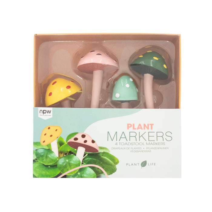 Plant Markers Mushroom Toadstools-4 Pack