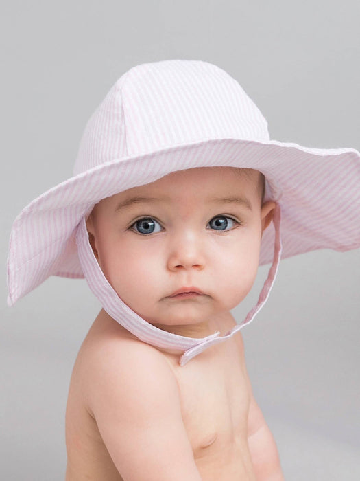 Pink Seersucker Sunhat Baby & Toddler