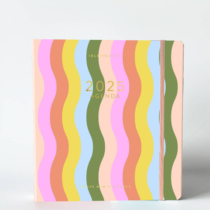 2025 Rainbow Waves Planner