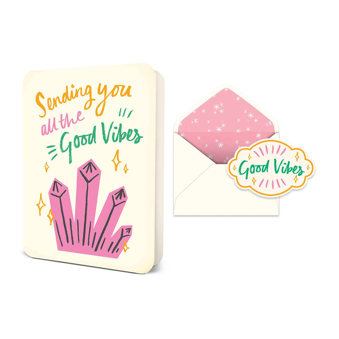 Sending You Good Vibes Deluxe Greeting Card