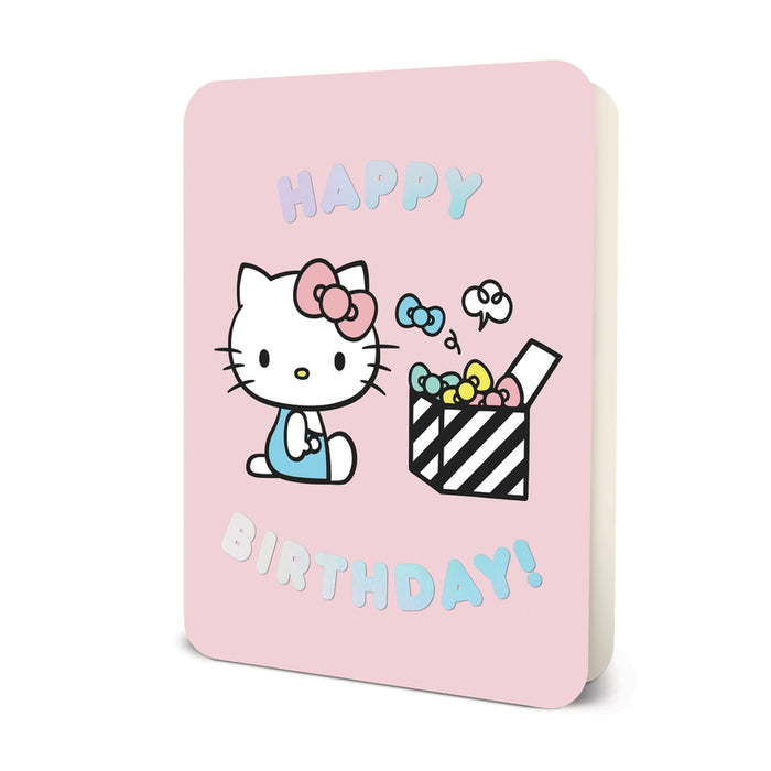 Hello Kitty Pink Happy Birthday Deluxe Greeting Card