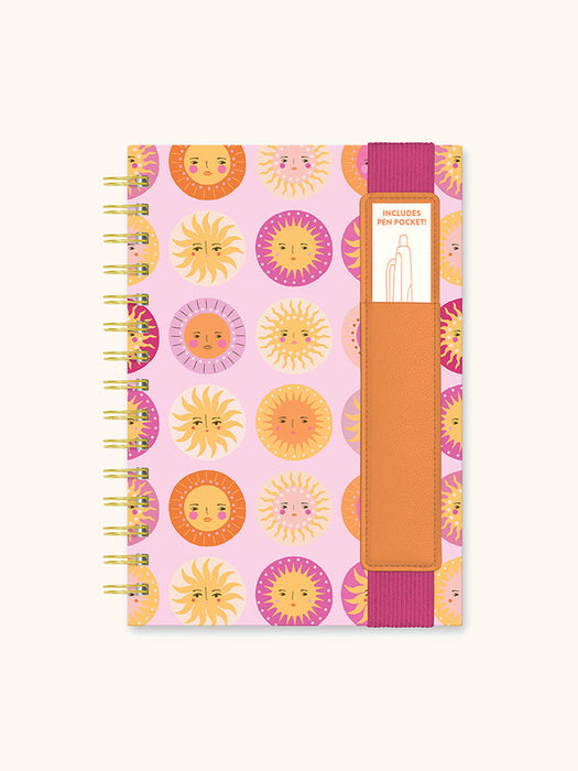 THE SUNNY SIDE OLIVER NOTEBOOK WITH PEN POCKET - LOCAL FIXTURE