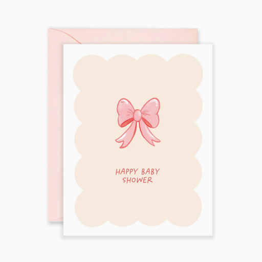 Baby Shower Bow - New Baby Greeting Card - LOCAL FIXTURE