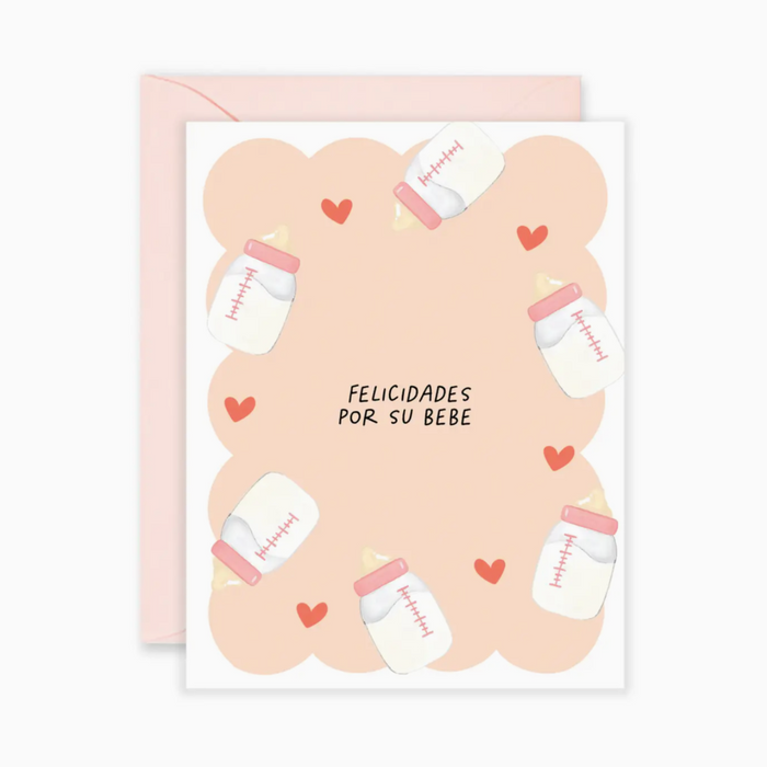 Felicidades Por Su Bebe Greeting Card | New Baby Card - LOCAL FIXTURE