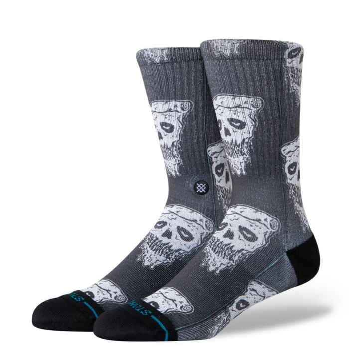 Pizza Face Poly Crew Socks - LOCAL FIXTURE