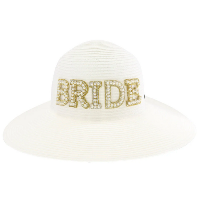 Bridal Party Wide Brim C.C Sun Hat