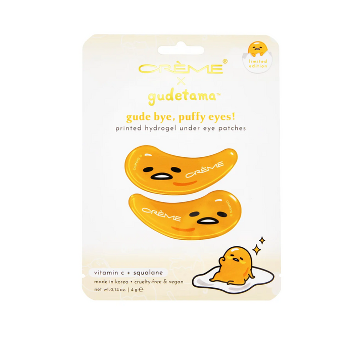 The Crème Shop x Gudetama: Bye, Puffy Eyes! Printed Hydrogel Under Eye Patches