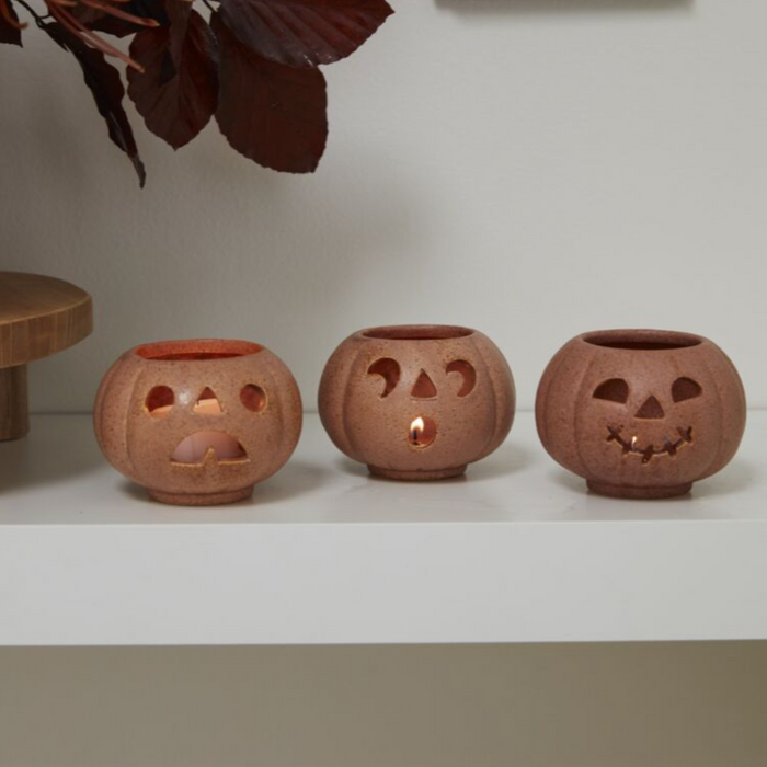 Grinning Pumpkins Votive