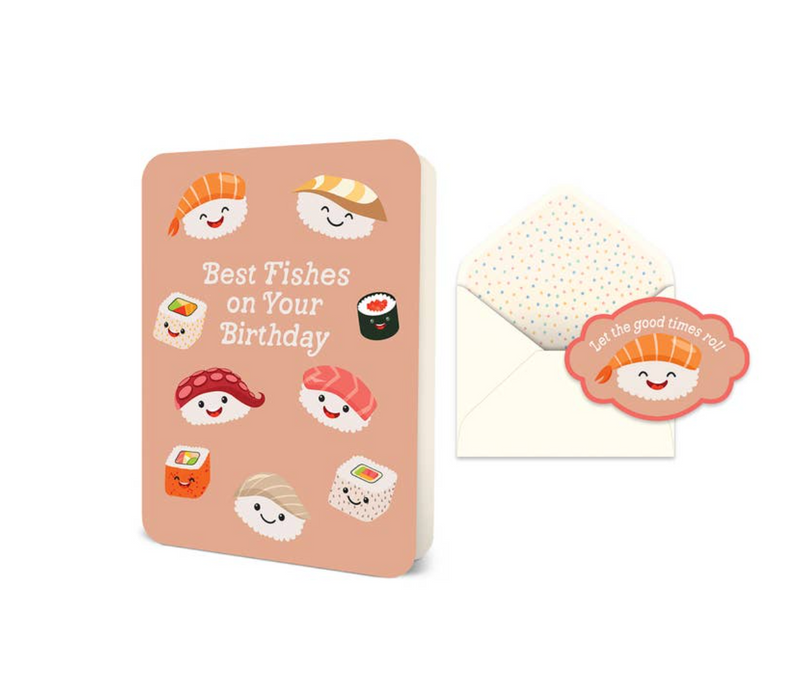 Best Fishes On Your Birthday Deluxe Greeting Card