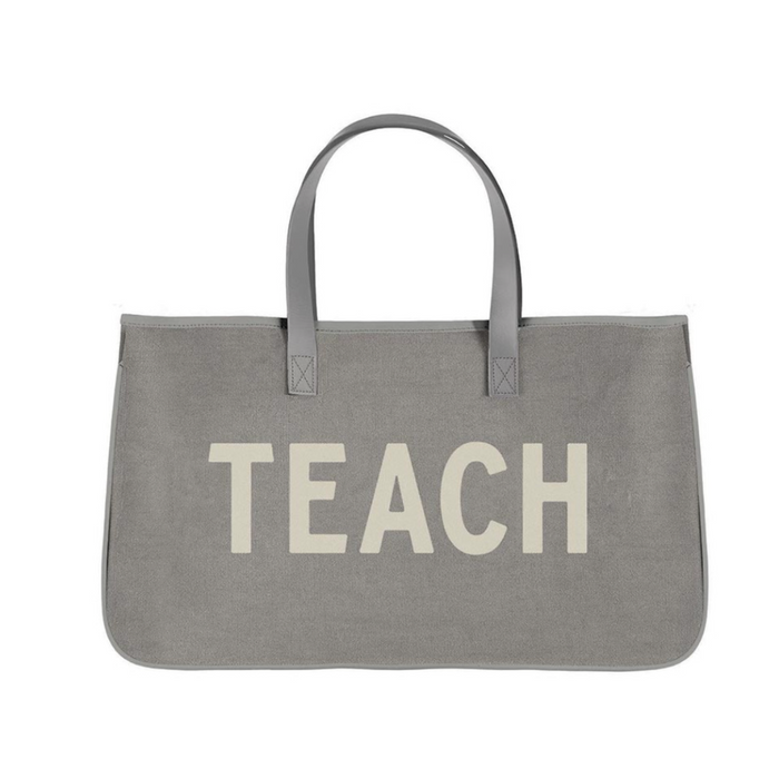 Grey Canvas Tote | Teach