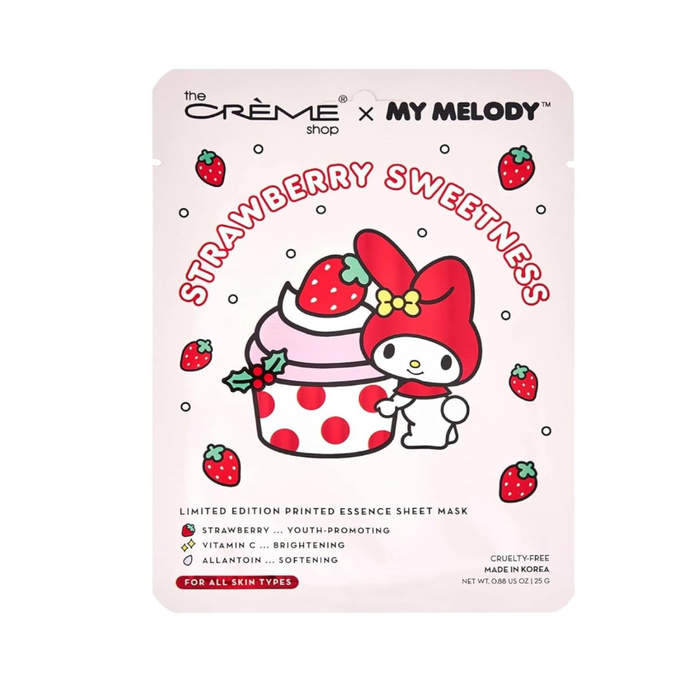 The Crème Shop x My Melody Strawberry Sweetness Printed Essence Sheet Mask