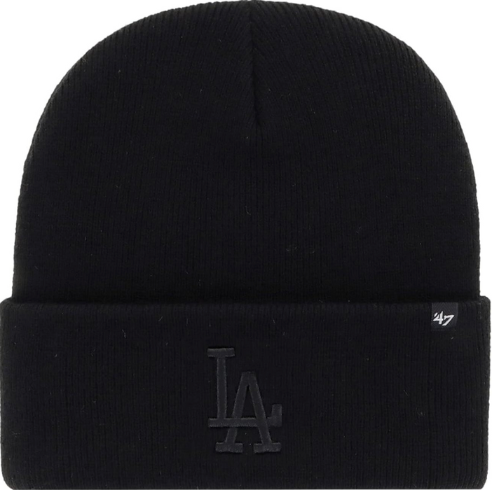 Los Angeles Dodgers Black Haymaker Metallic 47' Cuff Knit Beanie