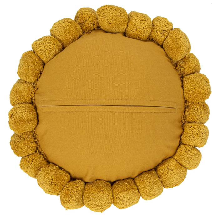 Round Cotton Tufted Sun Shaped Pillow