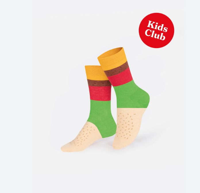 Cheeseburger Kids Socks