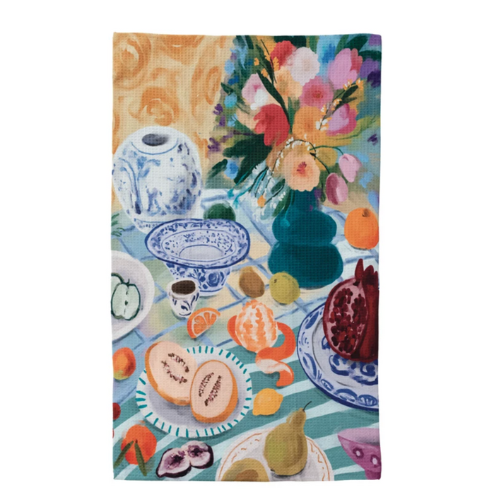 Printed Recycled Microfibre Tea Towel | Still Life