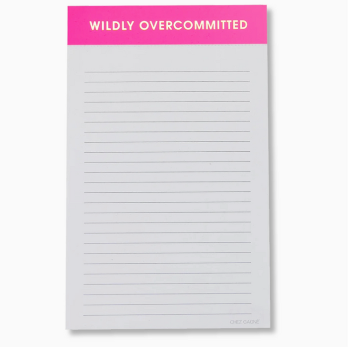 Wildly Overcommitted Notepad | Bright Pink