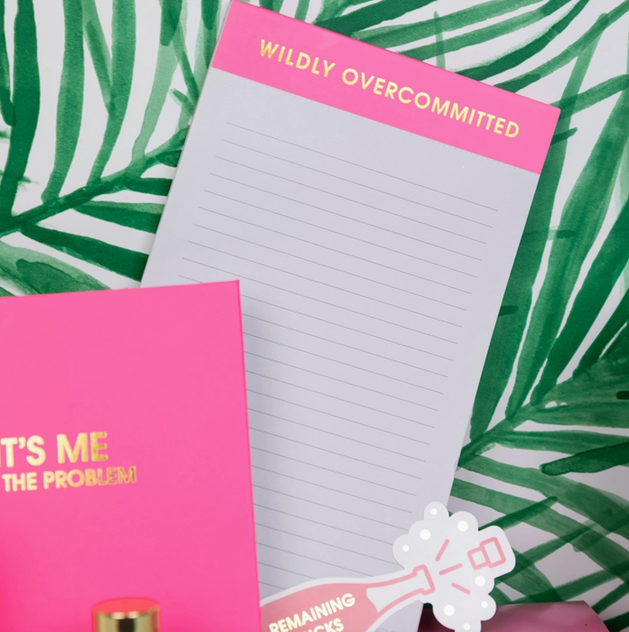 Wildly Overcommitted Notepad | Bright Pink