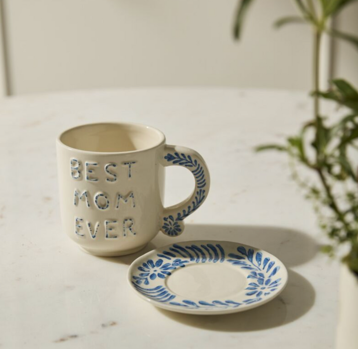 Best in Blue Mug w/Saucer