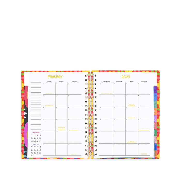 12 Month Medium Planner | Flower Quilt - CLEARANCE