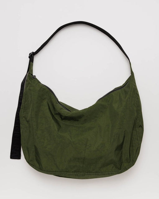 BAGGU HANDBAG BAY LAUREL Large Nylon Crescent Bag