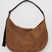 BAGGU HANDBAG BROWN Large Nylon Crescent Bag