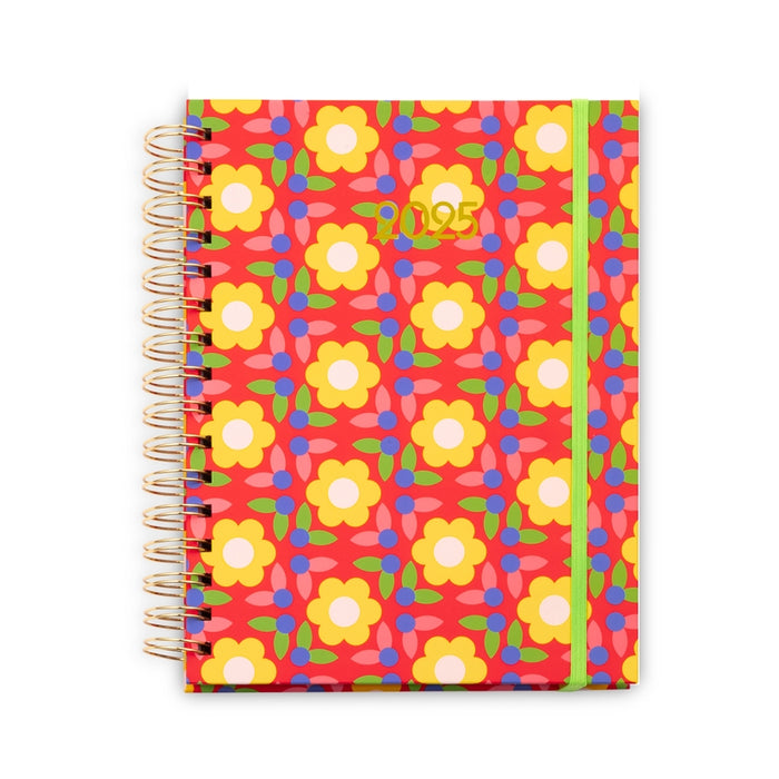 12 Month Medium Planner | Flower Quilt - CLEARANCE