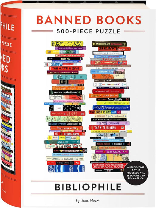 HACHETTE Bibliophile Banned Books 500-Piece Puzzle