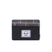 HERSCHEL SUPPLY COMPANY WALLETS BLACK WINTER PLAID Charlie Cardholder Wallet