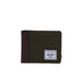 HERSCHEL SUPPLY COMPANY WALLETS GREEN/CHICORY COFFEE Hank Wallet