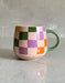 IDLEWILD CO. MUGS Rainbow Checks Ceramic Mug