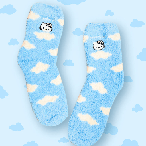 LF ACCESSORIES SOCKS Blue The Crème Shop Hello Kitty Cozy Socks