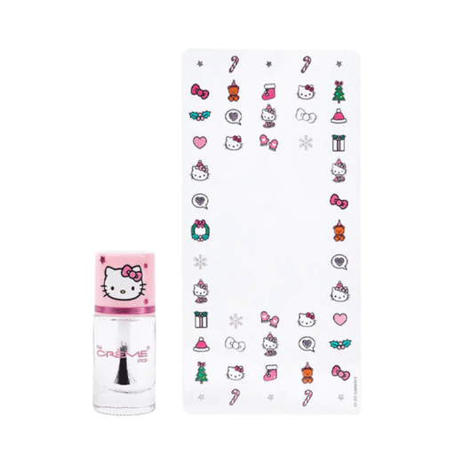 LF BEAUTY BEAUTY The Crème Shop x Hello Kitty: Holiday Manicure Set | Nail Decals & Clear Polish