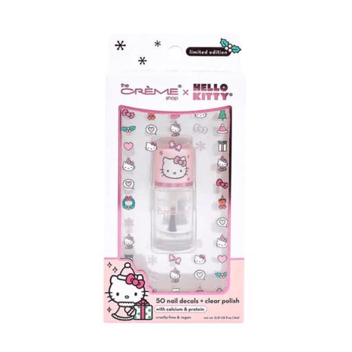 LF BEAUTY BEAUTY The Crème Shop x Hello Kitty: Holiday Manicure Set | Nail Decals & Clear Polish