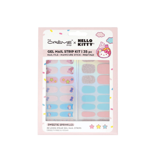 LF BEAUTY BEAUTY The Crème Shop x Sanrio  Hello Kitty Gel Nail Strips Kit - "Sweetie Sprinkles"