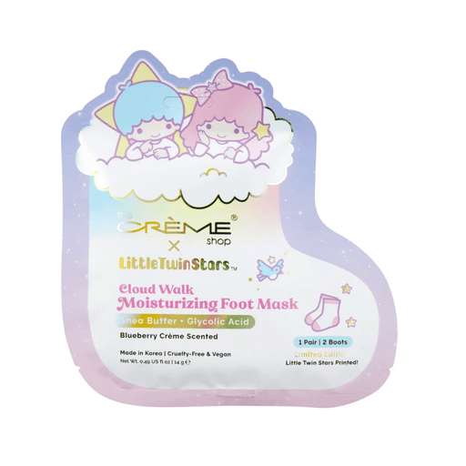 LF BEAUTY BEAUTY The Crème Shop x Sanrio  Little Twin Stars Cloud Walk Moisturizing Foot Masks