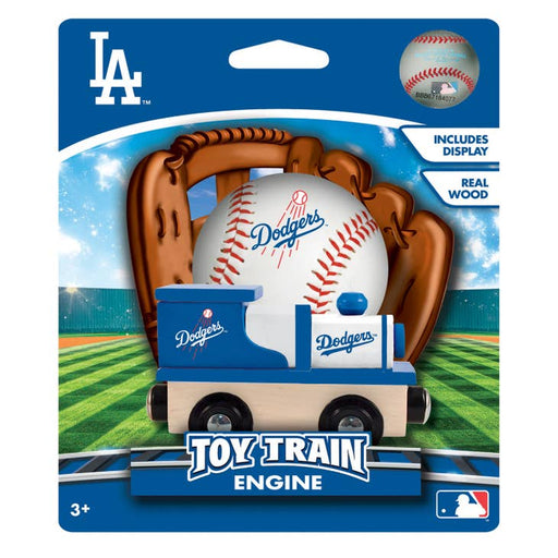 MASTERPIECES PUZZLES BABY ACCESSORIES Los Angeles Dodgers Wood Train Engine