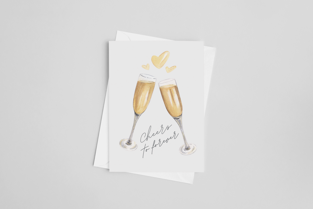 Cheers to Forever Greeting Card