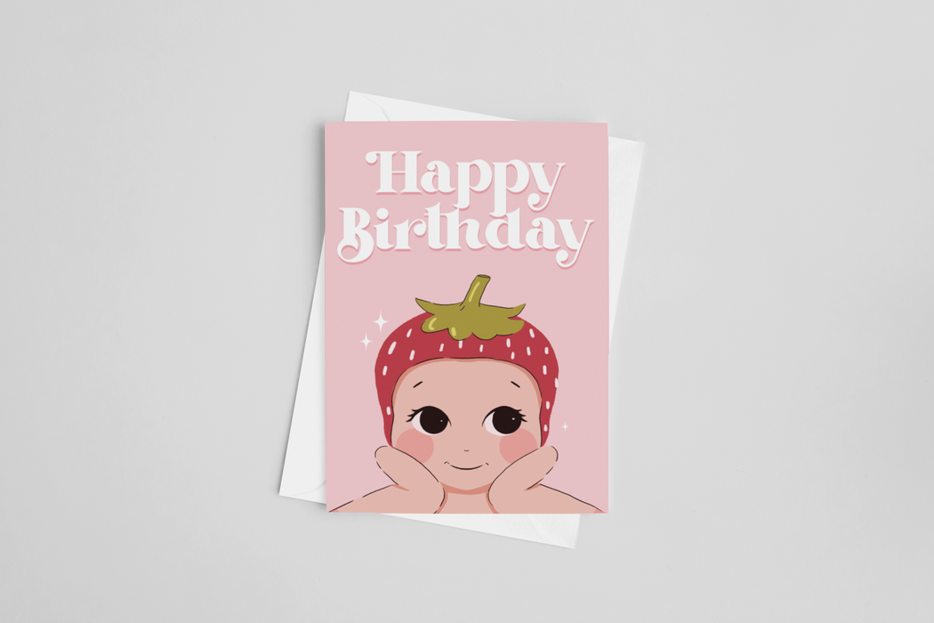 Happy Birthday Angel Baby Greeting Card