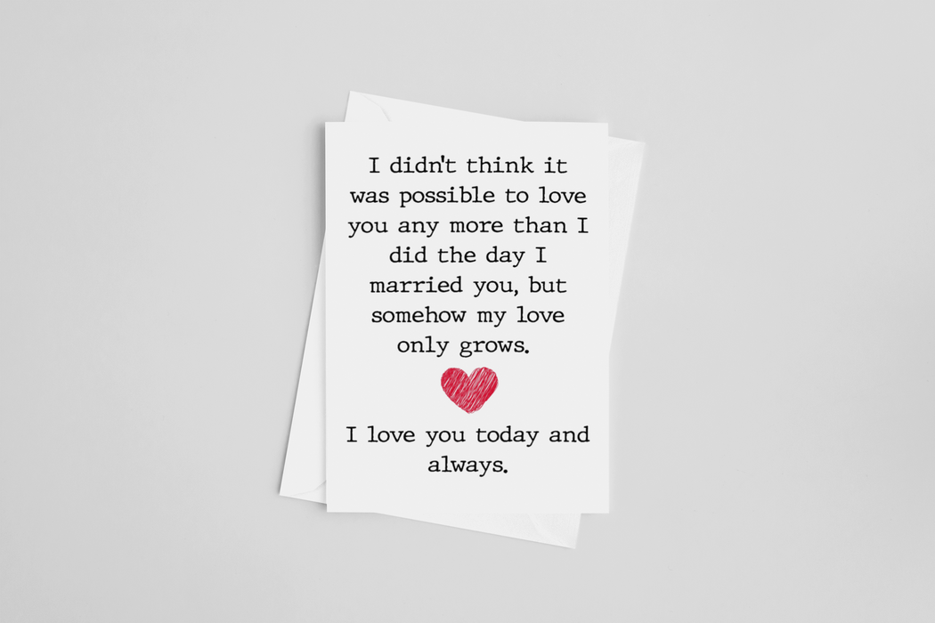 Wedding Anniversary Greeting Card