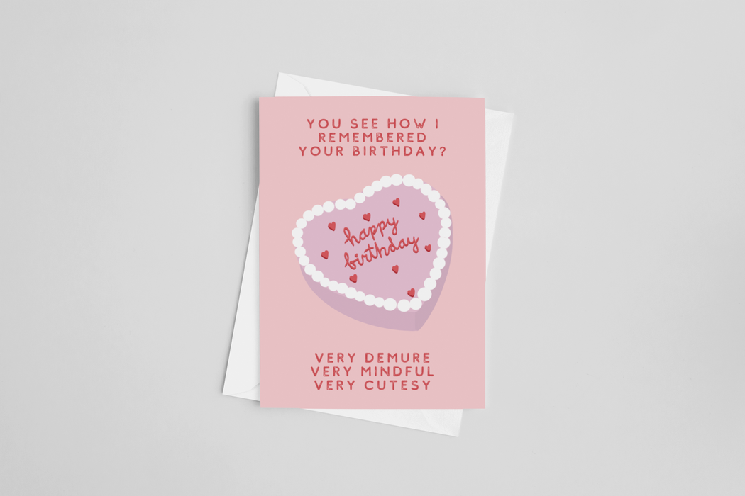 Very Demure Happy Birthday Greeting Card