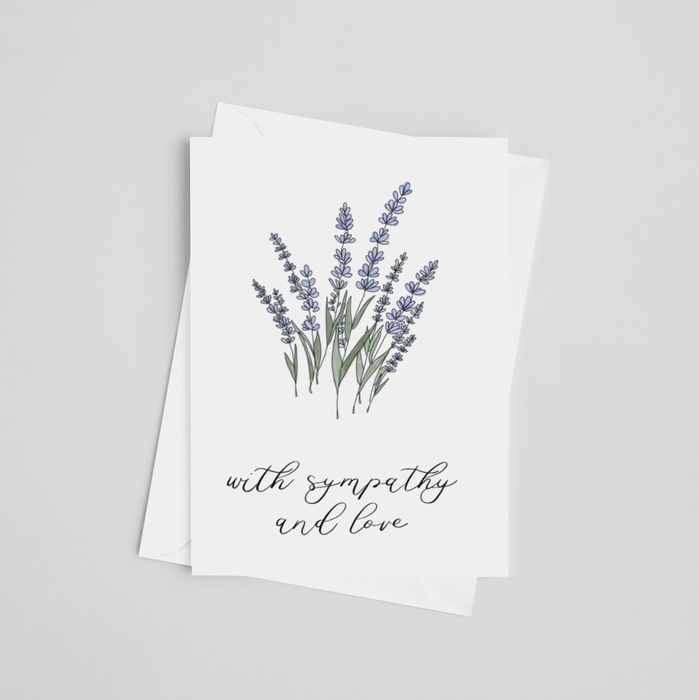 With Sympathy and Love Greeting Card