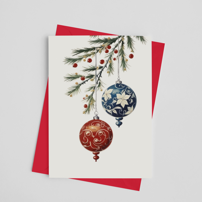 Floral Ornaments Greeting Card