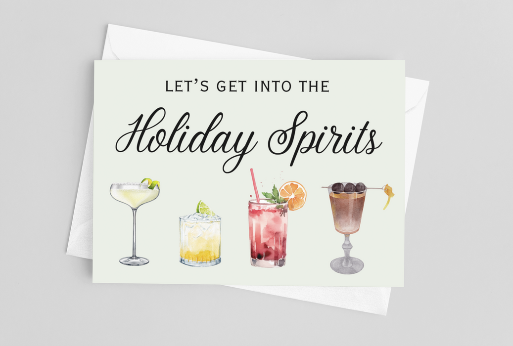 Holiday Spirits Greeting Card