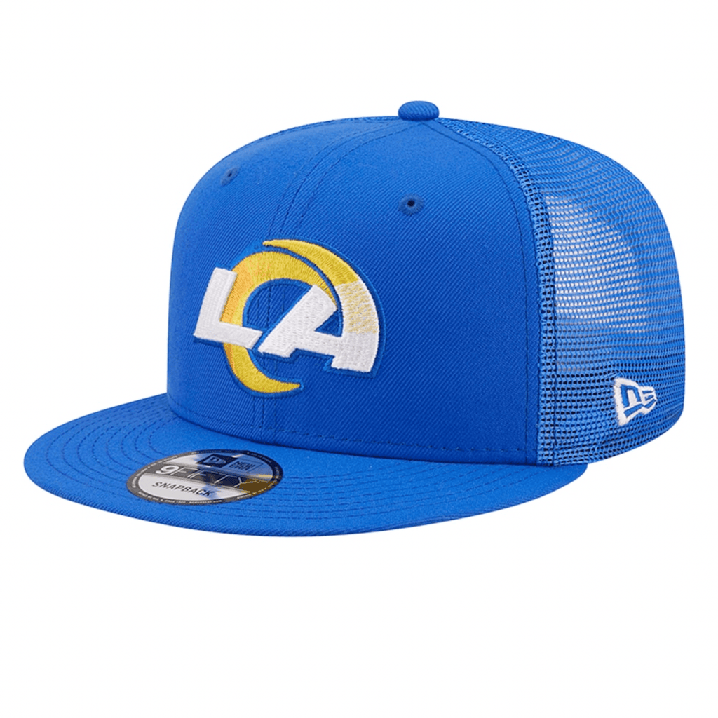 Men's Royal, White Los Angeles Rams Trucker Snapback Hat